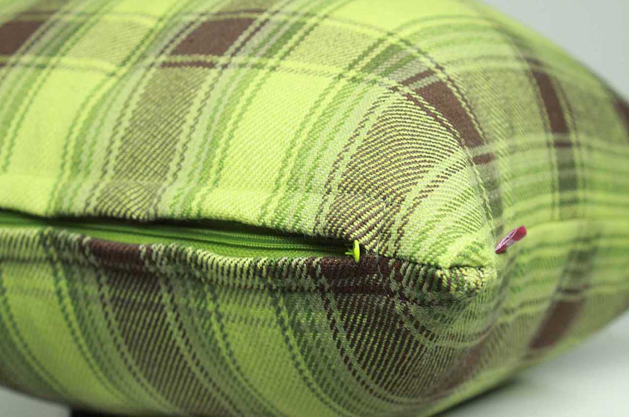 Plaid Cushion Cover Set of 2 Pc